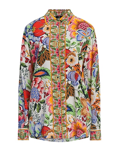 ETRO Floral shirts & blouses White 100% Silk