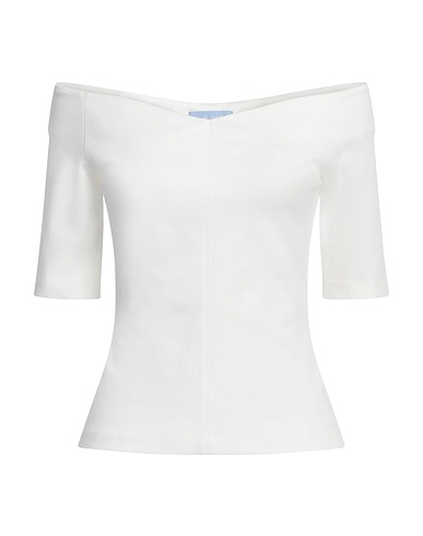 SEAFARER Off-the-shoulder top White 69% Viscose, 25% Polyamide, 6% Elastane