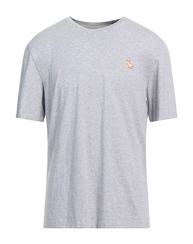 MAISON KITSUNÉ Basic T-Shirt Light grey 100% Cotton