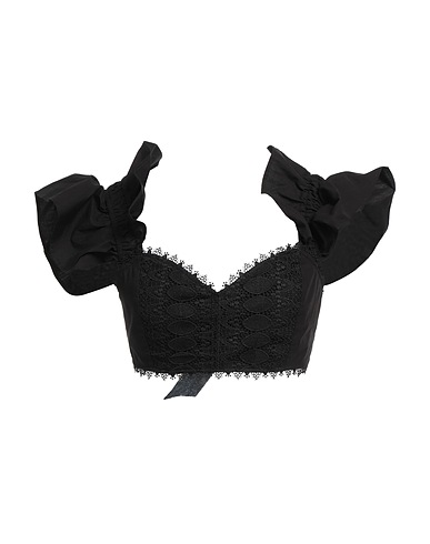 NO SECRETS Top Nero 100% Cotone, Poliestere