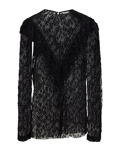 PHILOSOPHY di LORENZO SERAFINI Top Black 66% Cotton, 34% Polyamide