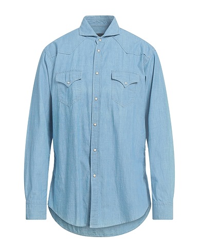 BRIAN DALES Denim shirt Blue 100% Cotton