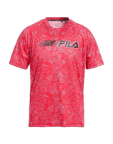 FILA T-shirt Red 100% Polyester