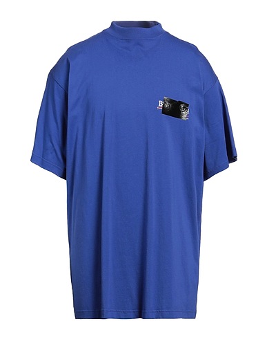 BALENCIAGA Oversize-T-Shirt Bright blue 100% Cotton