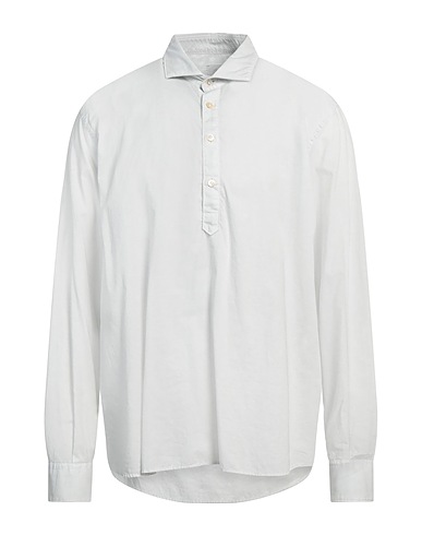 ELEVENTY Solid color shirt Light grey 100% Cotton