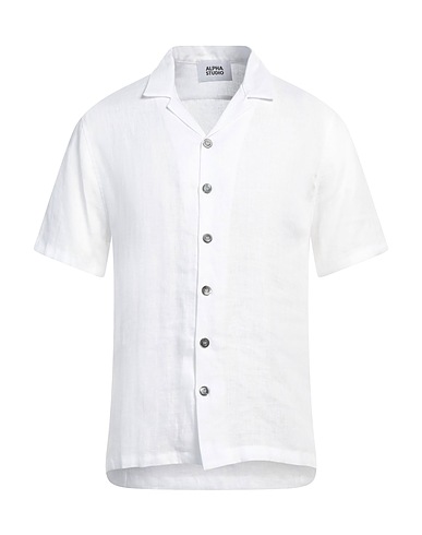 ALPHA STUDIO Linen shirt White 100% Linen