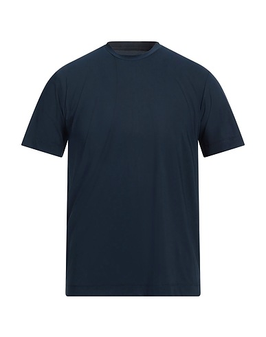MAZZARELLI Basic T-Shirt Navy blue 75% Polyamide, 25% Elastane