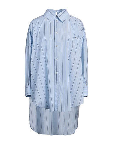 MARNI Gestreiftes Hemd Himmelblau 100% Organische Baumwolle