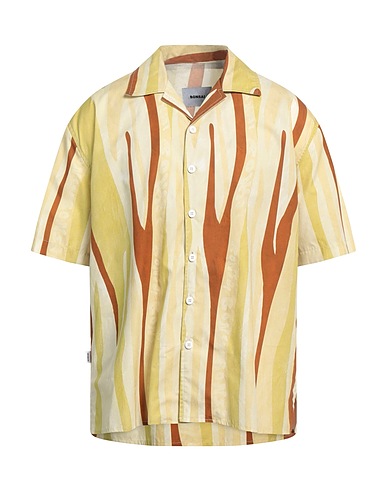 BONSAI Patterned shirt Sage green 100% Cotton