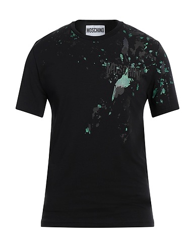 MOSCHINO T-shirt Black 97% Cotton, 3% Elastane