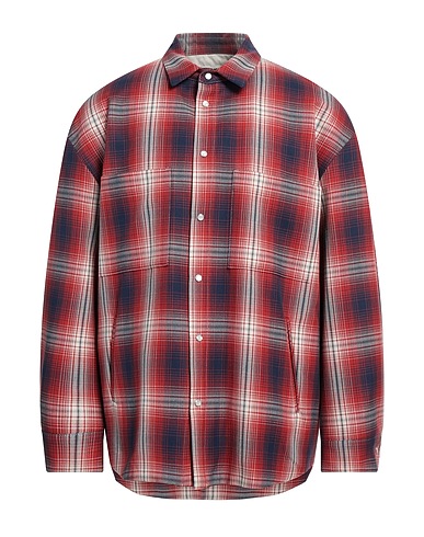 DARKPARK Checked shirt Brick red 100% Cotton