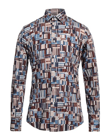 QUEENSWAY Patterned shirt Blue 100% Cotton