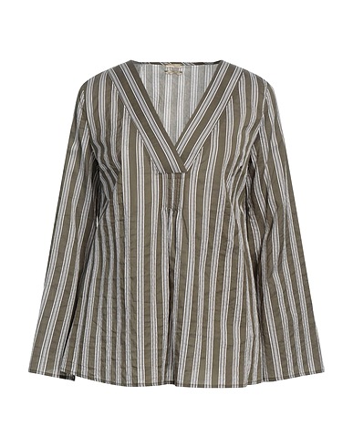 MASSIMO ALBA Top Verde militare 78% Cotone, 22% Seta