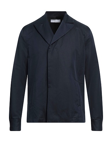 MACIEL Solid colour shirt Navy blue 100% Cotton