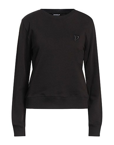 DONDUP Sweatshirt Black 88% Cotton, 12% Polyester, Elastane