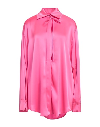 DAVID KOMA Camicie e bluse tinta unita Fucsia 78% Triacetato, 22% Poliestere, Acrilico