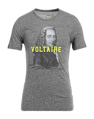 ZADIG&VOLTAIRE T-shirt Grey 50% Cotton, 50% Viscose