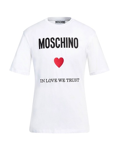 MOSCHINO T-Shirt Weiß 100% Baumwolle