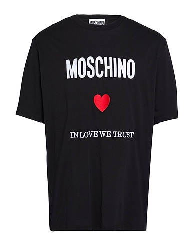 MOSCHINO T-shirt NERO 100% Cotone