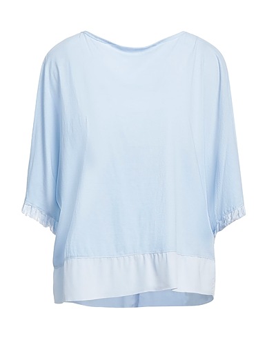 ALESSIA SANTI Oversize-T-Shirt Sky blue 100% Cotton, Viscose