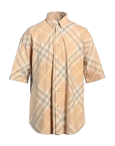 BURBERRY Patterned shirt Beige 100% Cotton