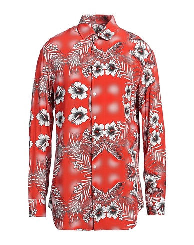 BENEVIERRE Patterned shirt Red 100% Viscose