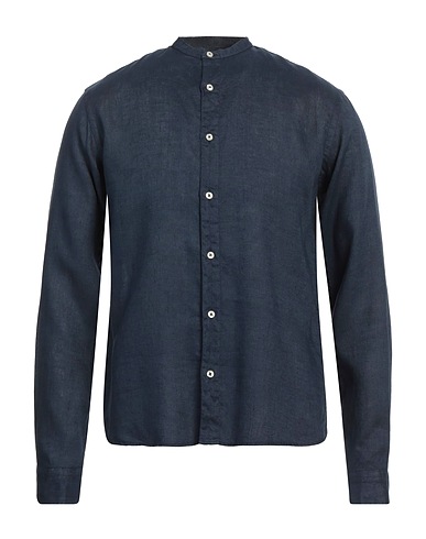 ROSSOPURO Linen shirt Navy blue 100% Linen