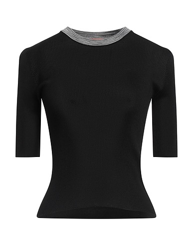 MISSONI T-shirt Black 94% Silk, 5% Polyamide, 1% Elastane