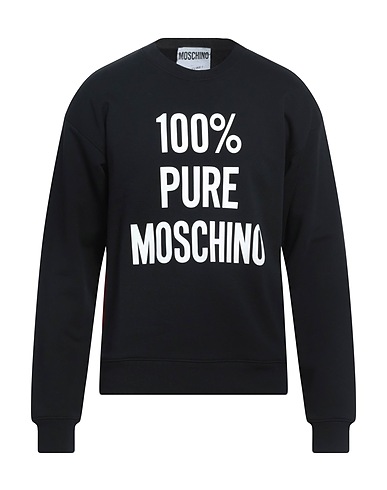MOSCHINO Felpa Nero 100% Cotone
