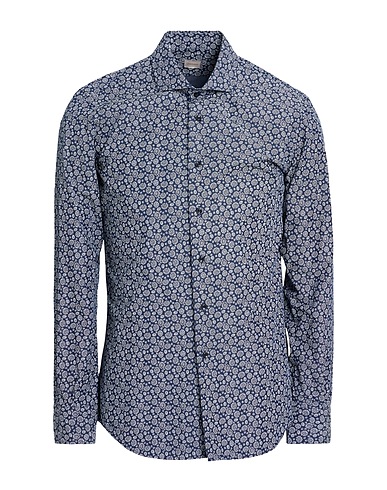 QUEENSWAY Camicia fantasia Blu 100% Cotone