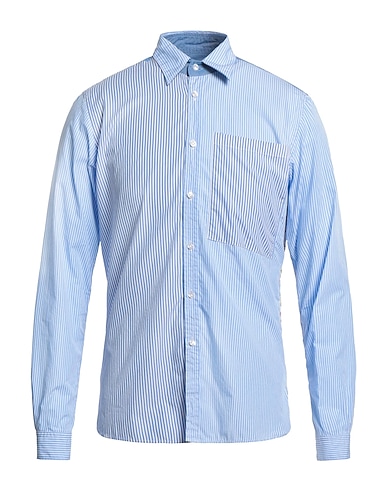 6167 Striped shirt Sky blue 100% Cotton