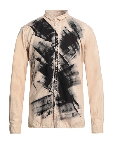 6167 Patterned shirt BEIGE 100% Cotton