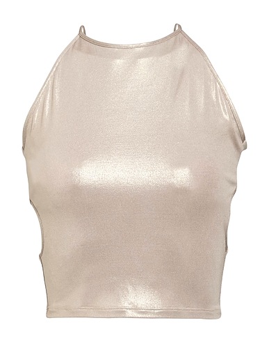 PINKO Top Khaki 94% Viscose, 6% Elastane