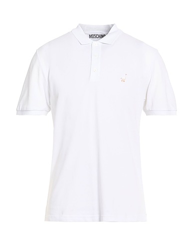 MOSCHINO Poloshirt COUTURE Weiß 100% Baumwolle