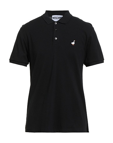 MOSCHINO Polo shirt COUTURE NERO 100% Cotton