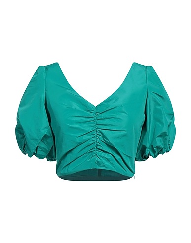 PINKO Top Emerald green 100% Polyester