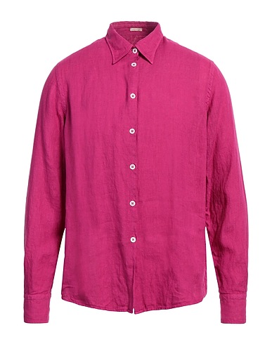 MASSIMO ALBA Linen shirt Magenta 100% Linen