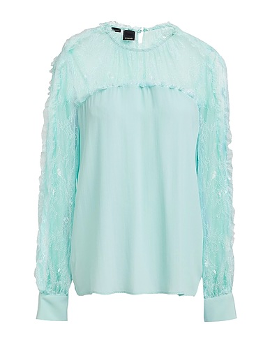 PINKO Top Light green 70% Acetate, 30% Silk