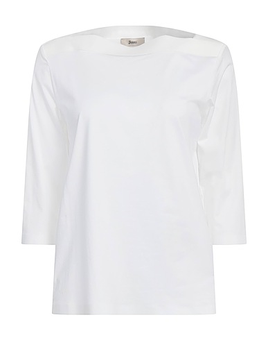 HERNO T-shirt White 92% Cotton, 8% Elastane, Polyamide