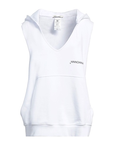 HINNOMINATE Hooded track jacket  White 100% Cotton