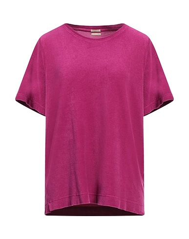 MASSIMO ALBA Basic T-Shirt Magenta 77% Cotton, 23% Polyamide