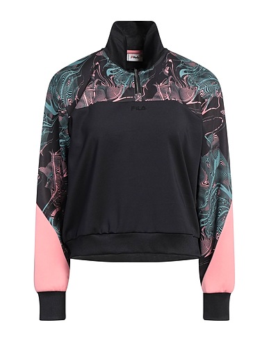 FILA Sweatshirt Black 90% Polyester, 10% Elastane