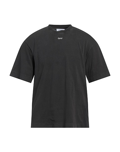 OFF-WHITE™ T-Shirt Braungrau 100% Baumwolle, Elastan