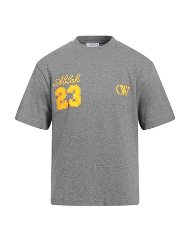 OFF-WHITE™ T-shirt Grey 100% Cotton, Elastane