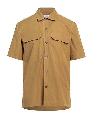JIL SANDER Solid color shirt Mustard 100% Cotton