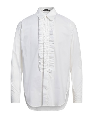 HTC Solid colour shirt White 100% Cotton