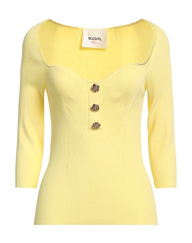 BLUGIRL Jumper Yellow 55% Viscose, 45% Polyamide
