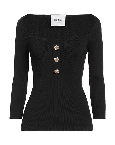 BLUGIRL Pullover Nero 55% Viscosa, 45% Poliammide