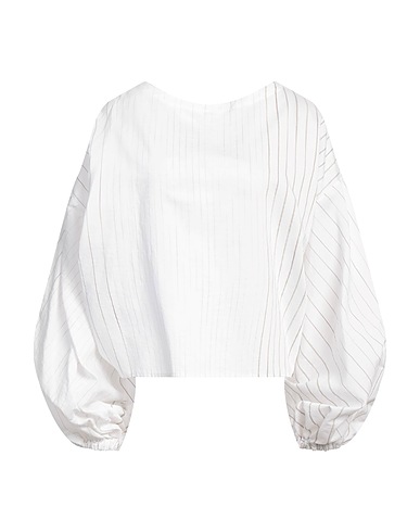 ERIKA CAVALLINI Top White 78% Cotton, 22% Silk