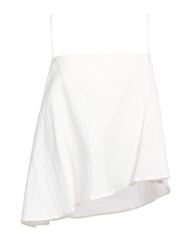 ALPHA STUDIO Top Bianco 60% Lino, 30% Viscosa, 10% Poliammide